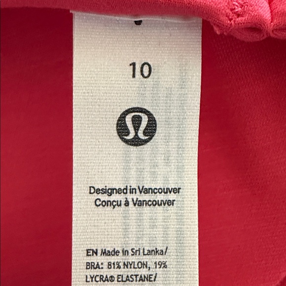 LULULEMON FLOW Y BRA GLAZE PINK COLOR SIZE 10 NWT - Picture 5 of 9
